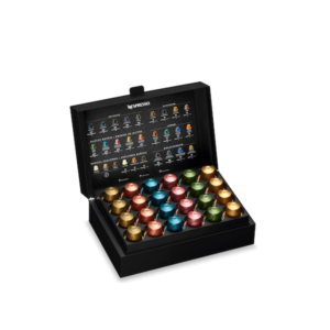 Nespresso View Discovery Box black matte capsule dispenser, holds up to 48 Original capsules, supplied without capsules