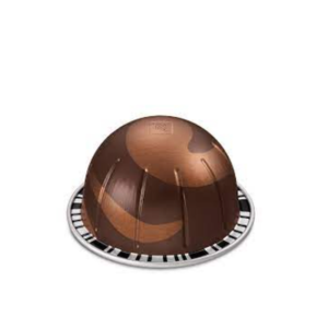 Nespresso Vertuo Barista Creations Rich Chocolate capsule on a table ready to brew a smooth chocolatey mug of coffee