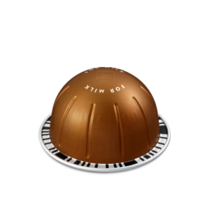 Nespresso Vertuo Barista Creations Bianco Forte for Milk coffee capsule on white background designed for milk-based drinks li