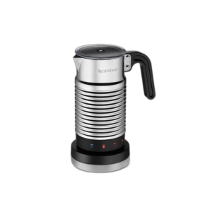 Nespresso Aeroccino4 Milk Frother creating silky hot or cold milk foam for lattes and cappuccinos at home