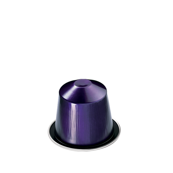 Rich espresso shot from Nespresso ISPIRAZIONE ITALIANA Arpeggio coffee capsule intensity 9 13 in white cup
