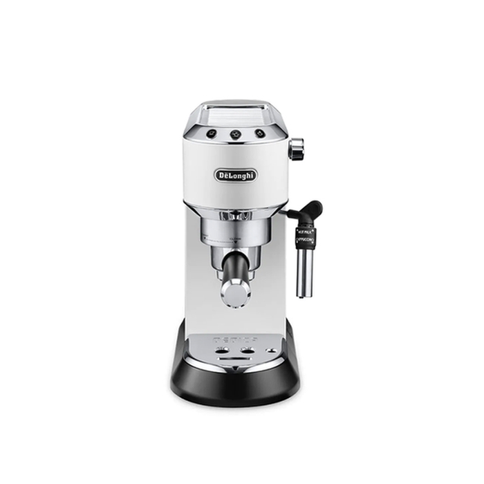 De'Longhi Dedica Espresso Machine Stainless Steel De'Longhi Dedica Espresso Machine in stainless steel for brewing rich espresso at home
