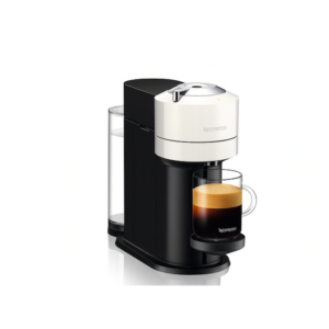 Nespresso Vertuo Next Coffee Machine brewing a rich espresso coffee cup, modern sleek design for home use