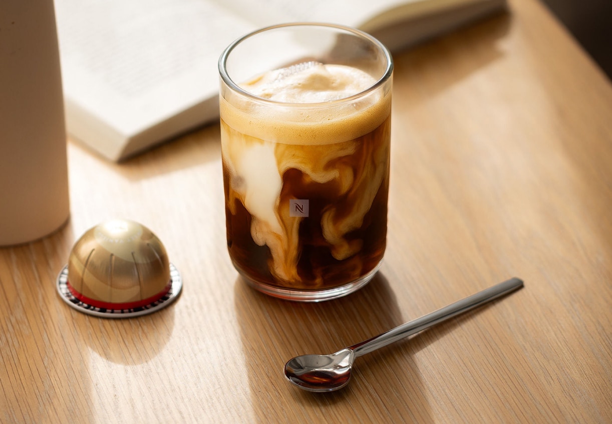Nespresso Sweet Vanilla coffee capsules – coffee recipe serving suggestion
